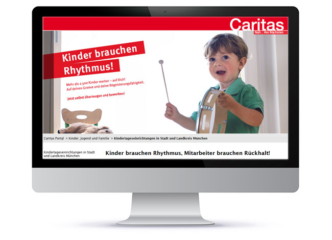 Caritasverband München-Freising: Text für Landingpage